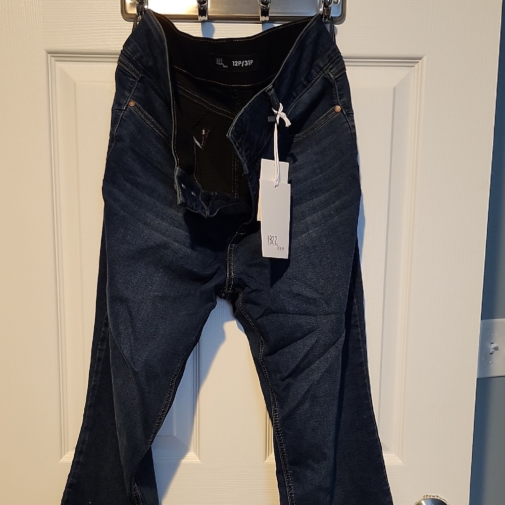 1822 Denim Women's Flare Jeans - Dark Blue
